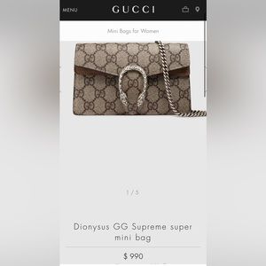 Dionysus GG Supreme super mini bag